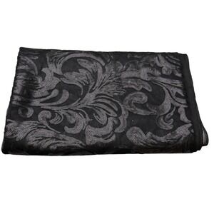 Black Baroque Sequin Mesh Fabric – Sheer Overlay – 60" Wide  2 Yards Couture